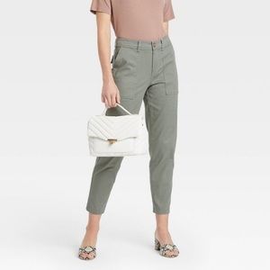 Womens high rise utility ankle pants - Green - size 14 - NWOT